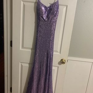 Windsor dress with purple sequins. Size 7